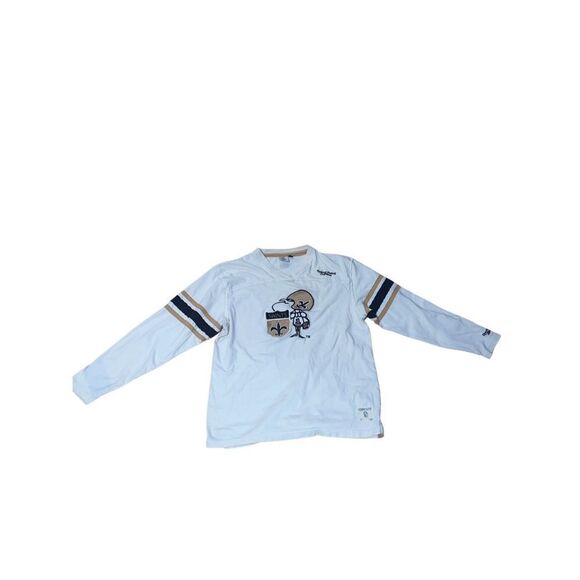 Rare NFL Vintage Collection Reebok Saints Cream Long Sleeve Top Men size Large - Picture 11 of 16